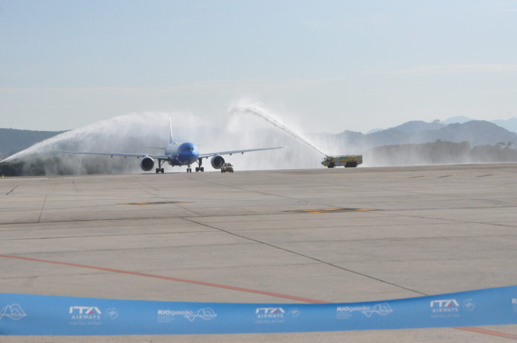 ITA Airways celebra voo inaugural Rio de Janeiro-Roma; veja fotos ITA Airways celebra voo inaugural Rio de Janeiro-Roma; veja fotos