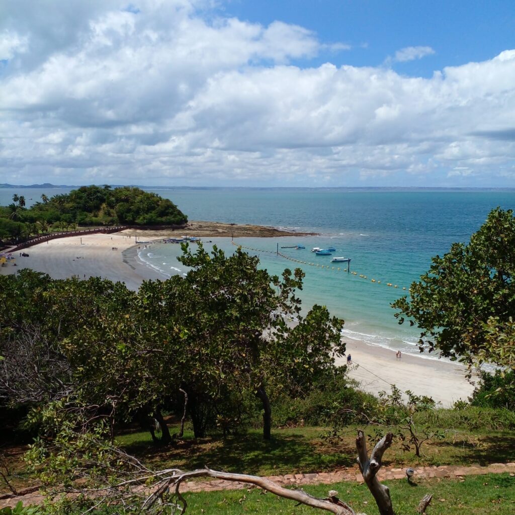 Vista panorâmica da praia Ponta NS de Gauadalupe