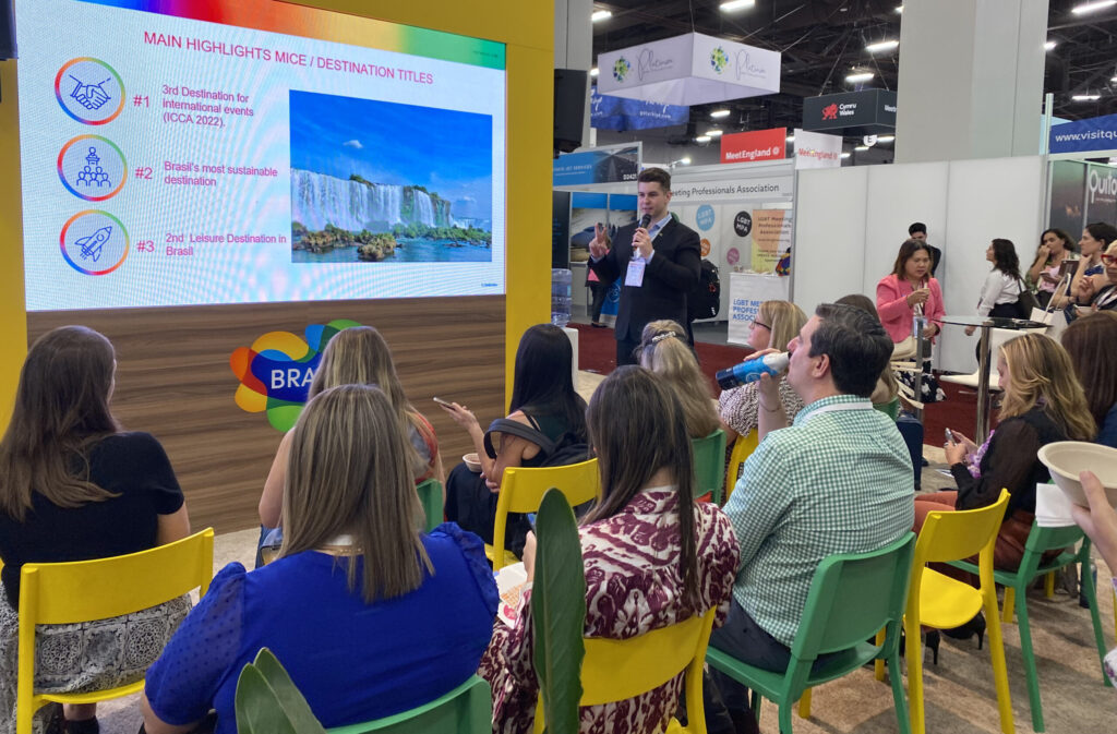 Foz do Iguaçu marca presença da IMEX America 2023 Foz do Iguaçu marca presença da IMEX America 2023