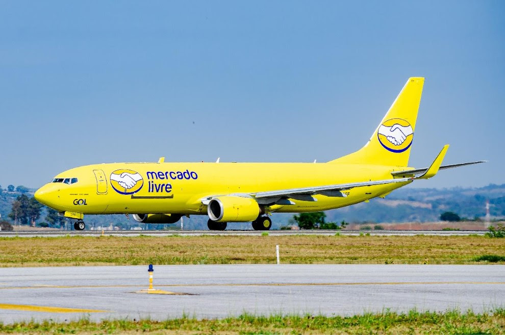 Gol e Mercado Livre celebram um ano de parceria e lançam sexta aeronave cargueira Gol e Mercado Livre celebram um ano de parceria e lançam sexta aeronave cargueira