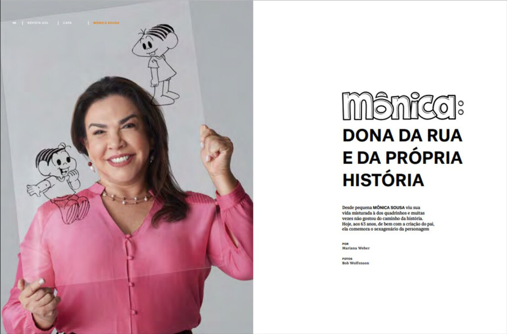 unnamed1 19 Gol lança edição especial de revista de bordo com entrevista com Mônica Sousa