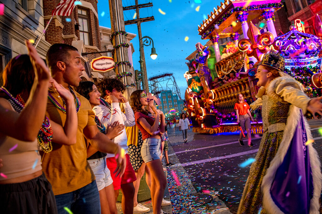 02 Universal Mardi Gras Parade Universal Orlando Resort inicia 2024 com eventos, atrações e promoções de ingressos e hotéis