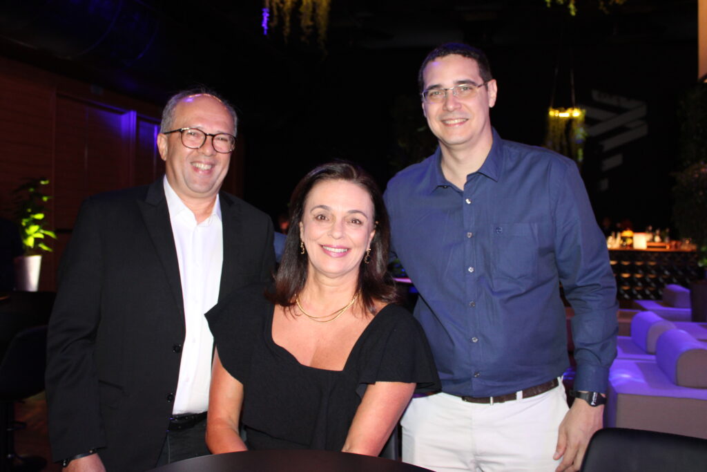 Adriano Gomes, Maria Amélia Gomes e Diego Conrado, da Aerotur