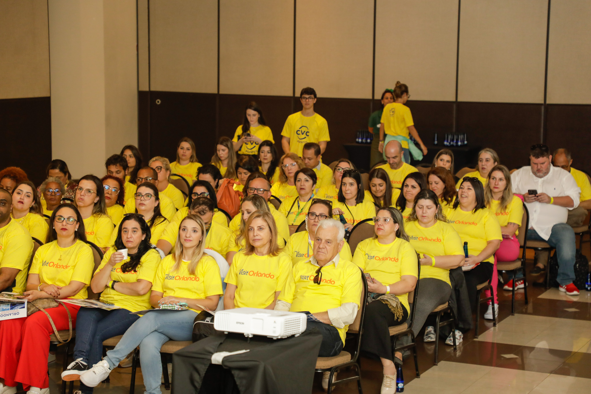 Agentes de viagens durante evento da CVC Agentes de viagens durante evento da CVC