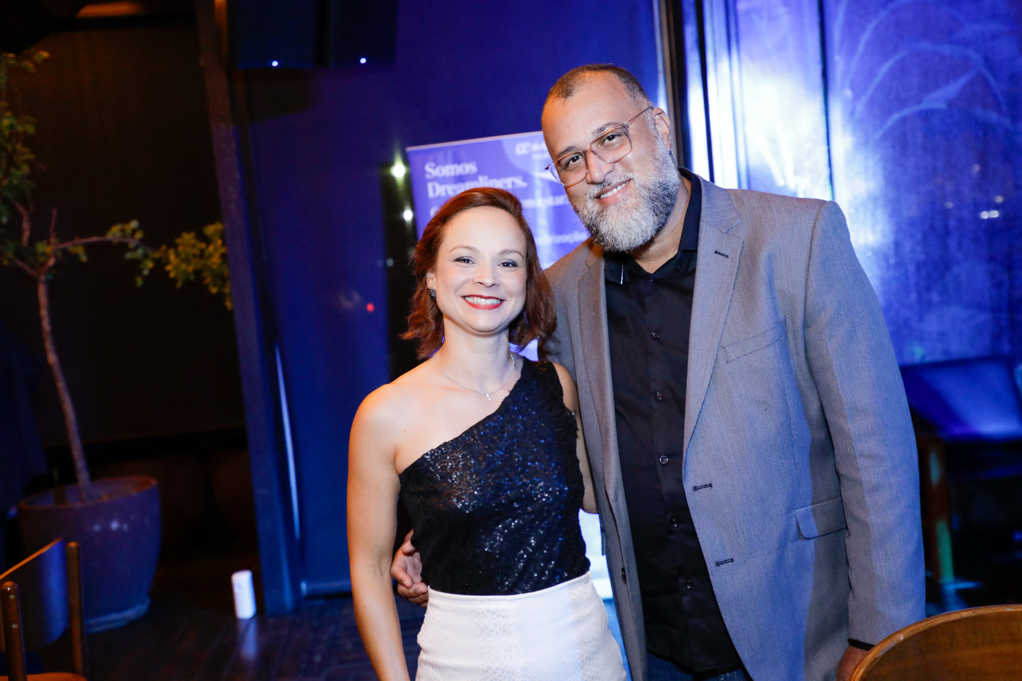 Alessandra Cardoso, da AirE uropa, e William Silva, da VIP GSA Alessandra Cardoso, da AirE uropa, e William Silva, da VIP GSA