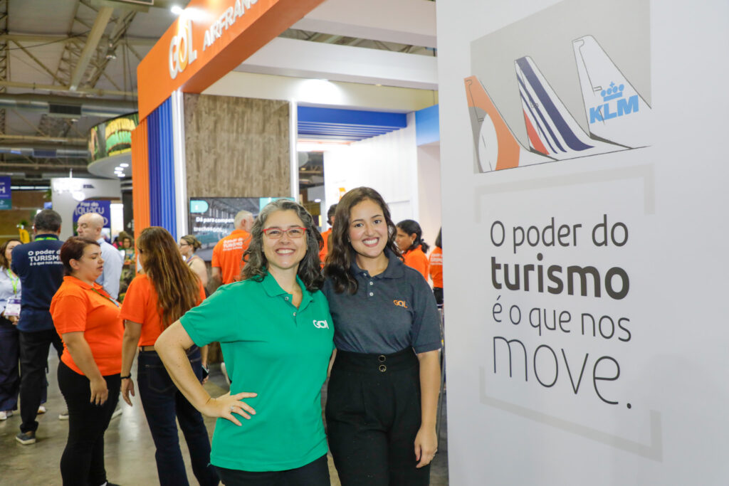 Andréia Piagentini e Bruna Dorazzo, da Gol Linhas Aéreas