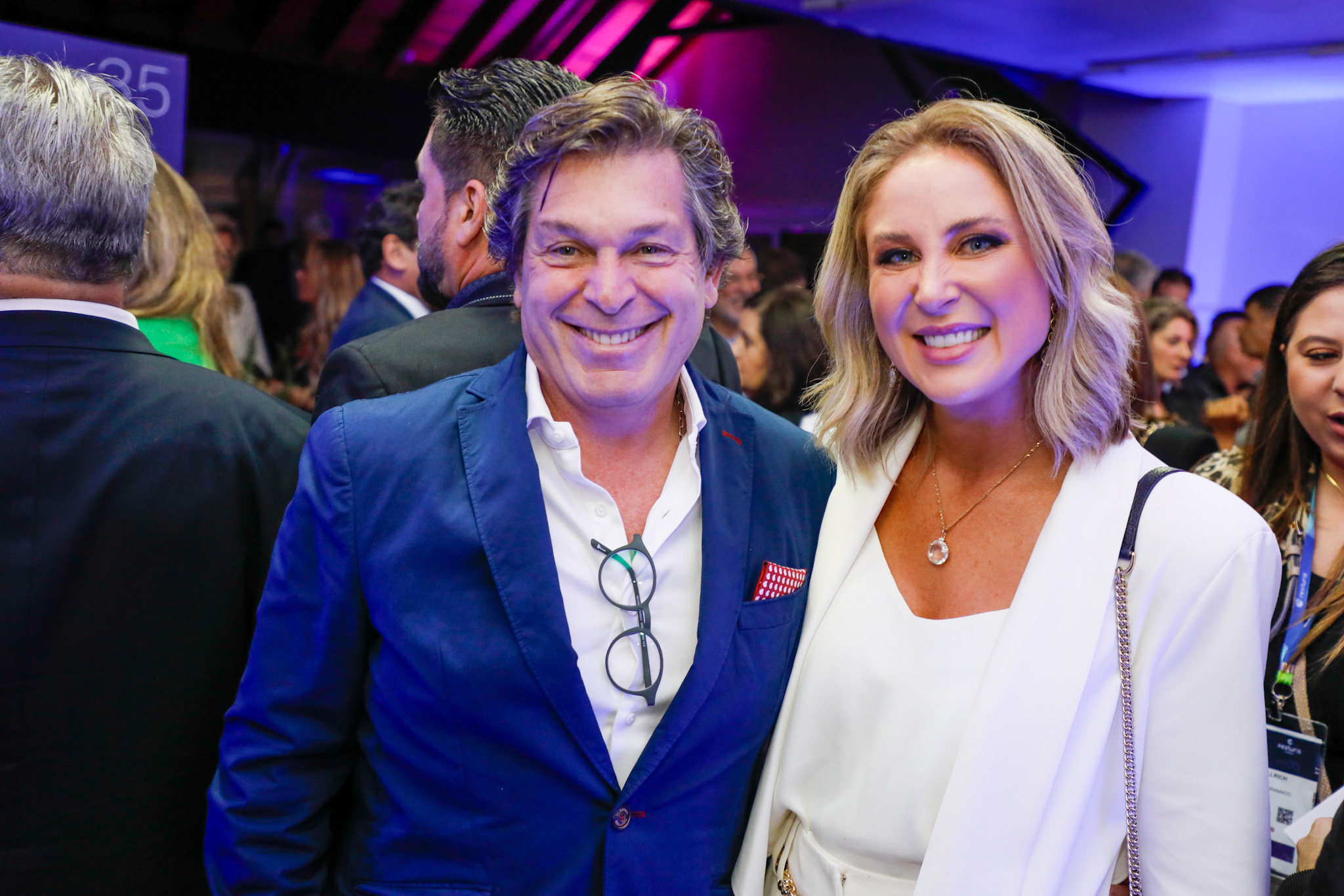 Bernardo Cardoso, do Turismo de Portugal, e Gabriela Schwan, do Swan Hotéis Bernardo Cardoso, do Turismo de Portugal, e Gabriela Schwan, do Swan Hotéis