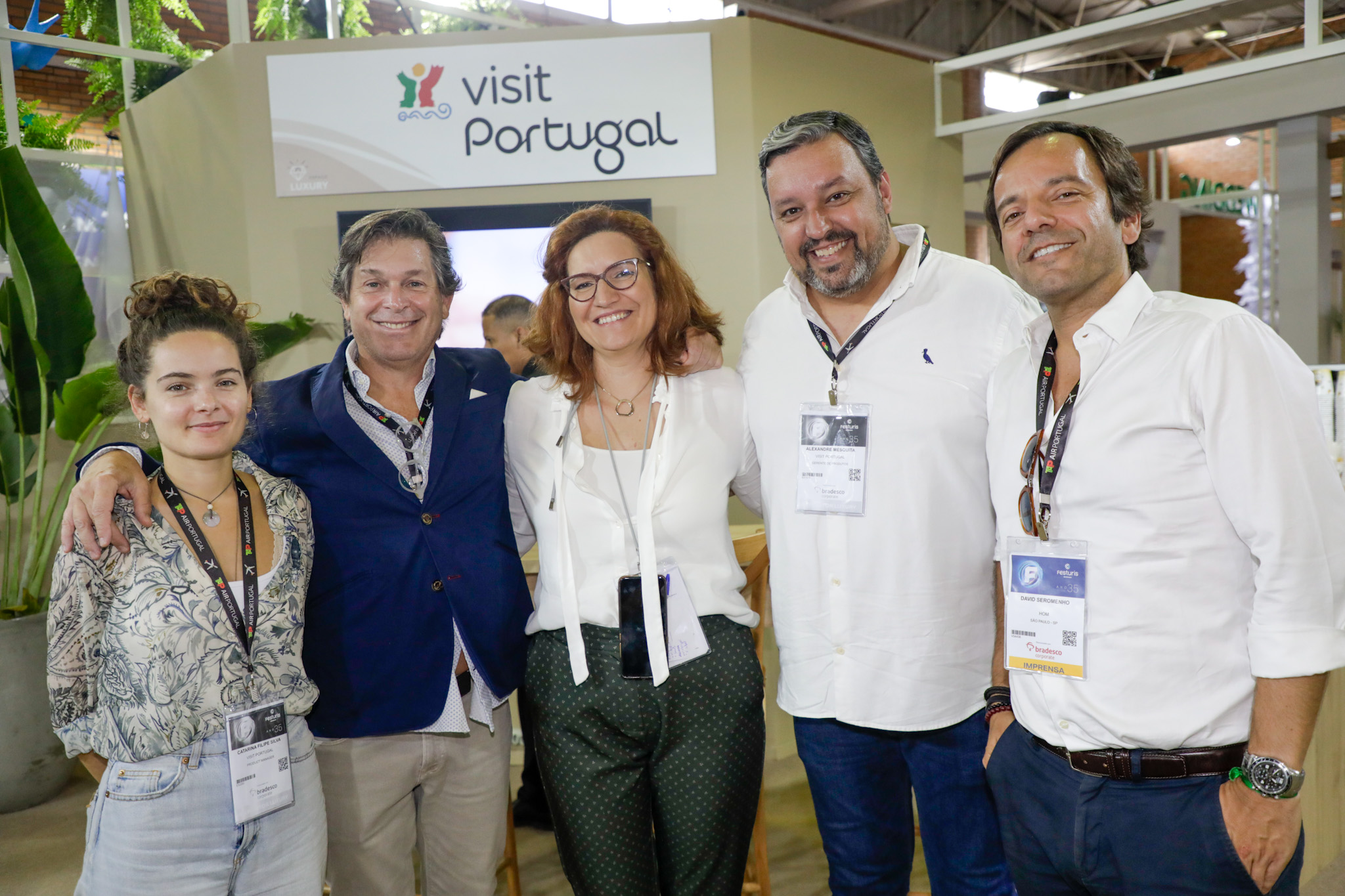 Catarina Filipe, Bernardo Cardoso, Adelaide Maria, Alexandre Mesquita e David Seromenho, do Turismo de Portugal