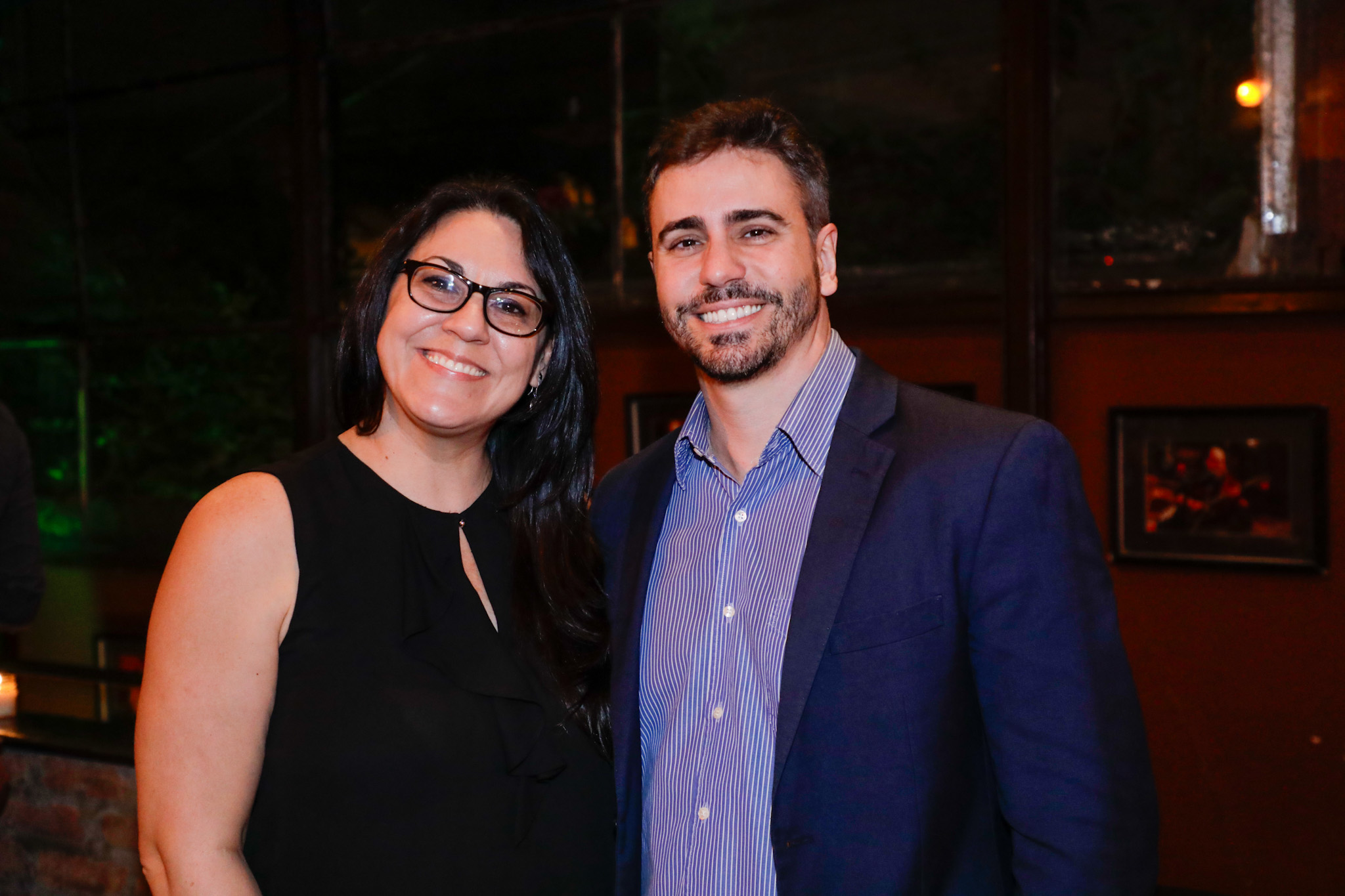 Daniel Perozzi, da PrimeTour, e Lizandra Pajak, do Brand USA Daniel Perozzi, da PrimeTour, e Lizandra Pajak, do Brand USA