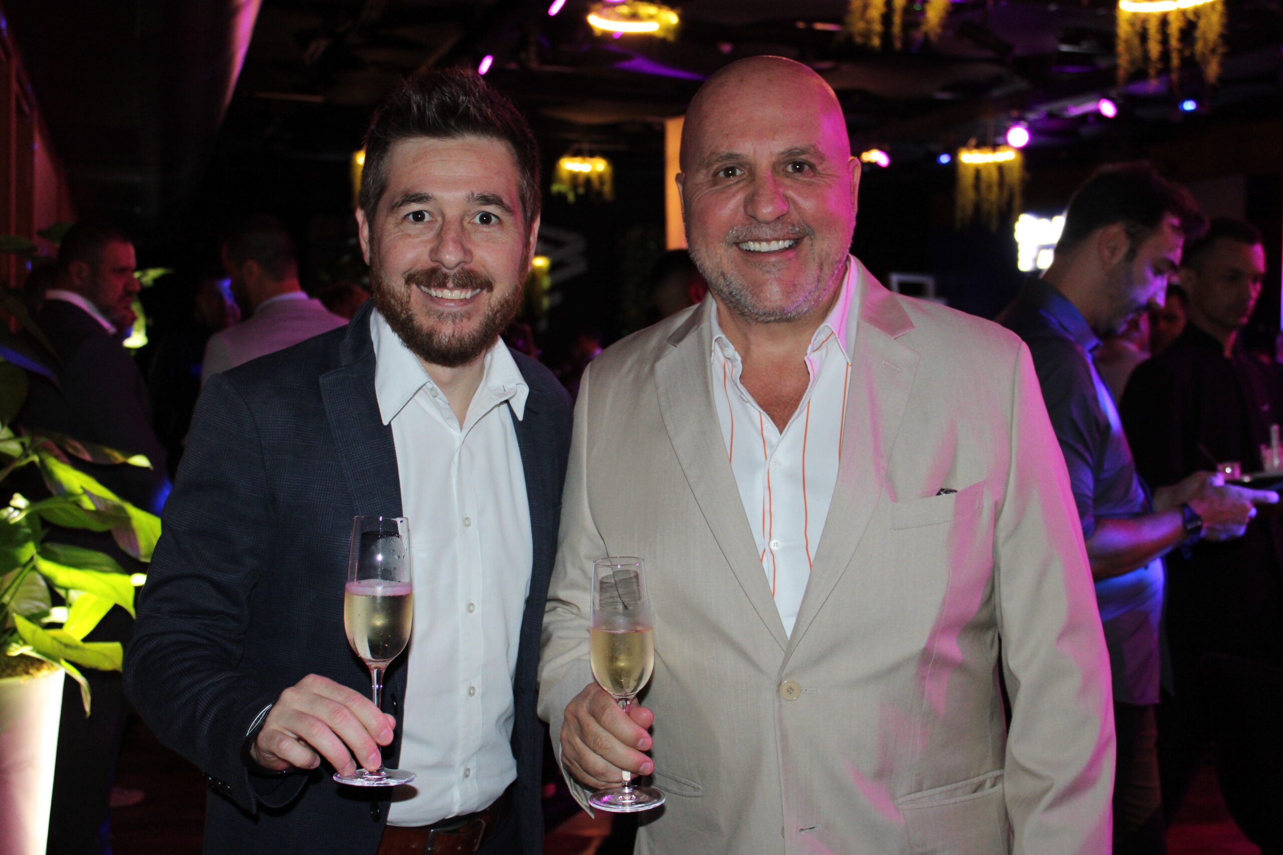 Danillo Barbizan, da Delta, com Carlos Vasquez, da LTN Danillo Barbizan, da Delta, com Carlos Vasquez, da LTN