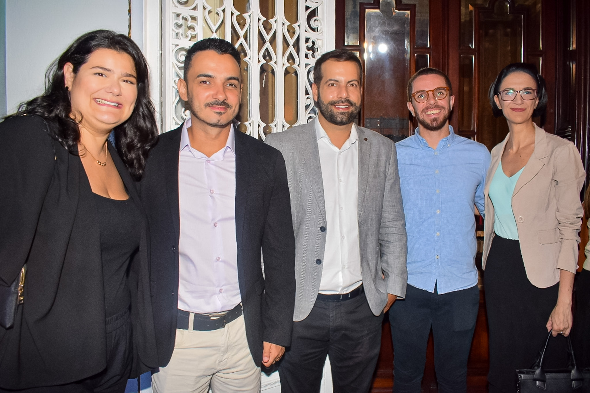 Débora Campana, da Marriot; Tiago Freitas e Nilton Júnior, da Blue Tree; Victor Borgi e Juliana Moraes, da Intercity Débora Campana, da Marriot; Tiago Freitas e Nilton Júnior, da Blue Tree; Victor Borgi e Juliana Moraes, da Intercity