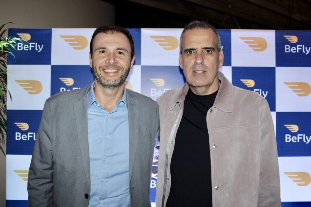 Denis Ribeiro, da Aviareps, e Marcelo Cohen, da BeFly