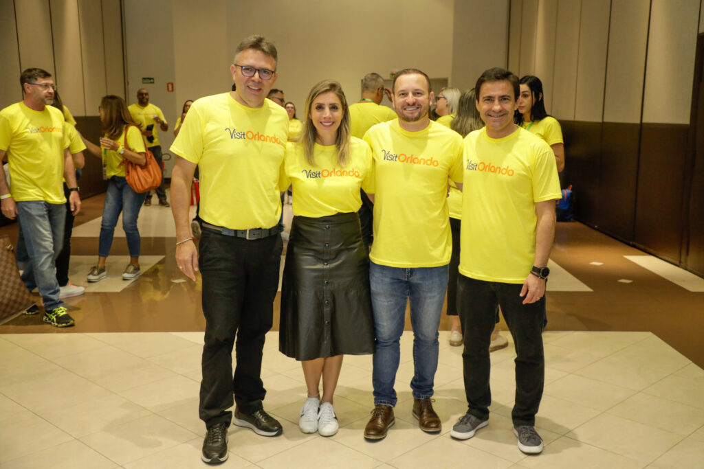 Douglas Silva, Paula Rorato, Mateus Silva e Rogério Mendes, da CVC Corp