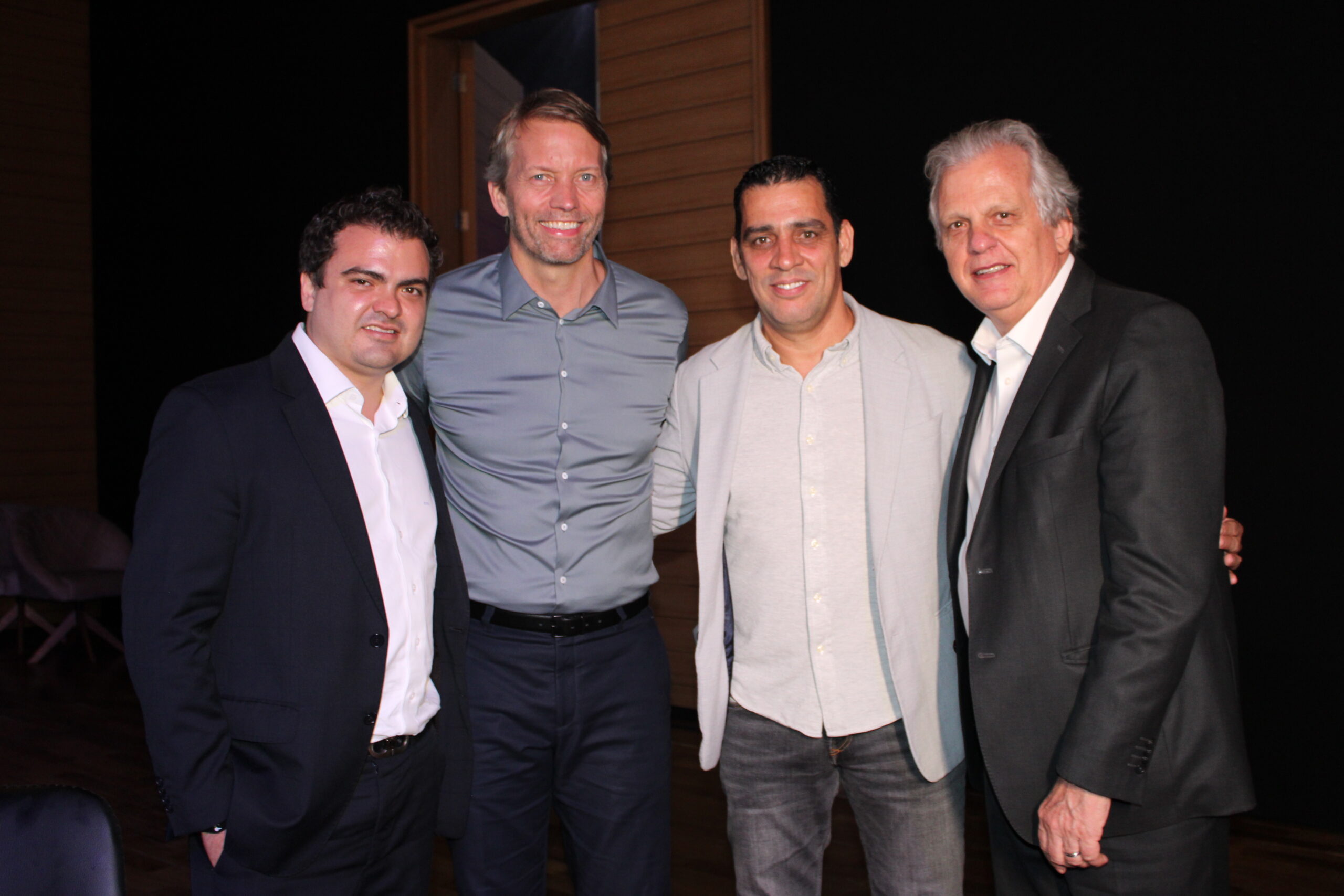 Edmar Mendoza, da Copastur, Jerome Cadier, da Latam, Siderley Santos, do Grupo Arbaitman, e Edmar Bull, da Copastur Edmar Mendoza, da Copastur, Jerome Cadier, da Latam, Siderley Santos, do Grupo Arbaitman, e Edmar Bull, da Copastur