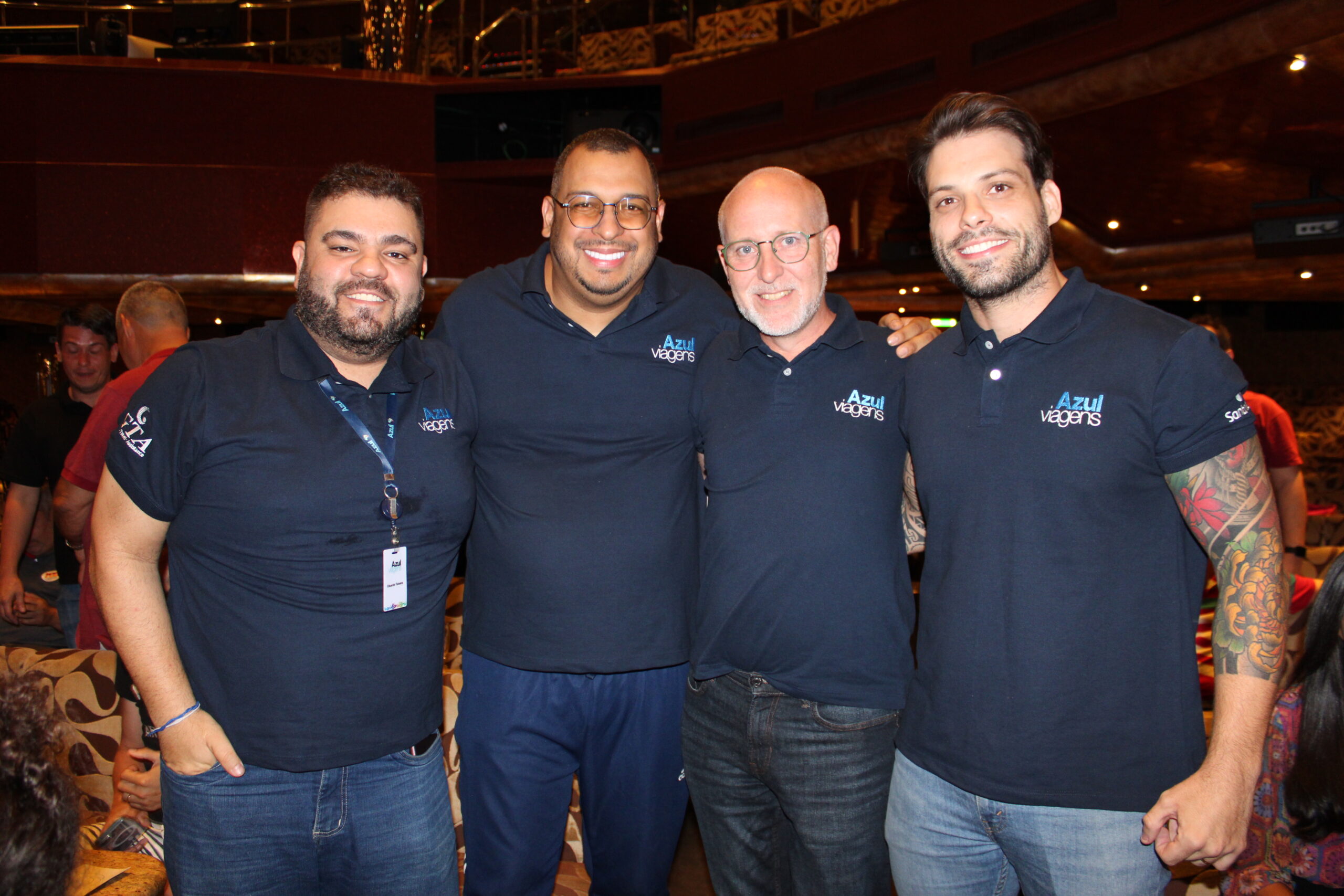 Eduardo Teixeira, Michel Ramos, Alexandre Paparazzo e Igor Bella, da Azul Viagens
