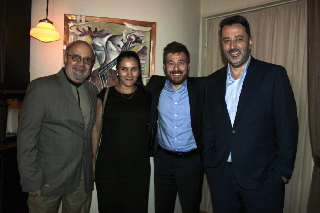 Elias Latuf, da Flytour, Juliane Castiglione, da Gol, Danillo Barbizan, da Delta, e Renato Hagopian, da Qatar Airways