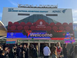 Entrada do Excel London no primeiro dia de WTM