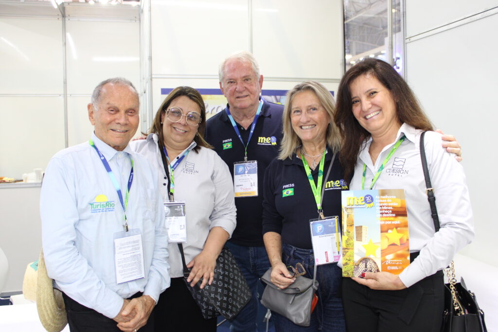 Erly de Jesus, da Setur-RJ, Michelle Leite, do CDesign, Roy Taylor e Rosa Masgrau, do M&E, e Marília Costa, do CDesign