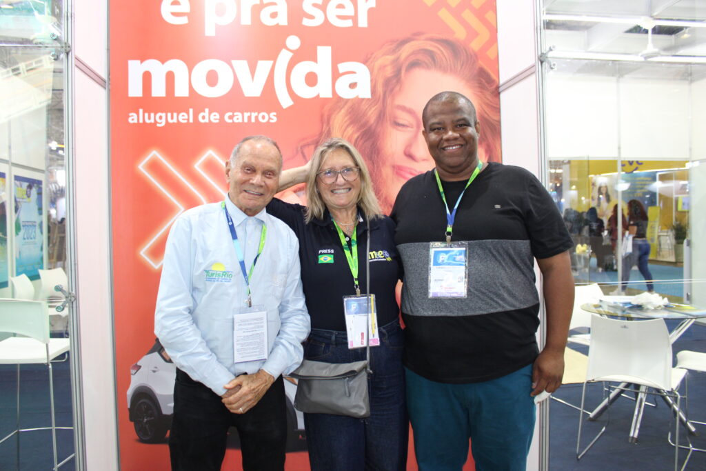 Erly de Jesus, da Setur-RJ, Rosa Masgrau, do M&E, e Leandro dos Santos, da Turisrio