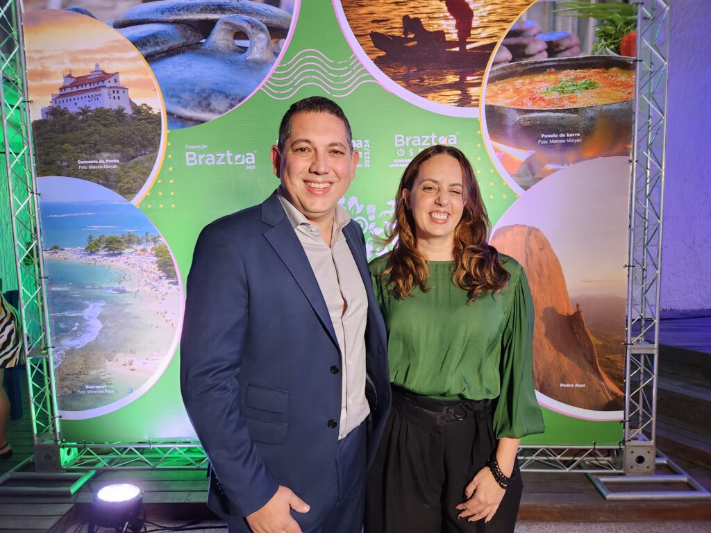 Fabiano Camargo, presidente, e Marina Figueiredo, presidente executiva da Braztoa Fabiano Camargo, presidente, e Marina Figueiredo, presidente executiva da Braztoa