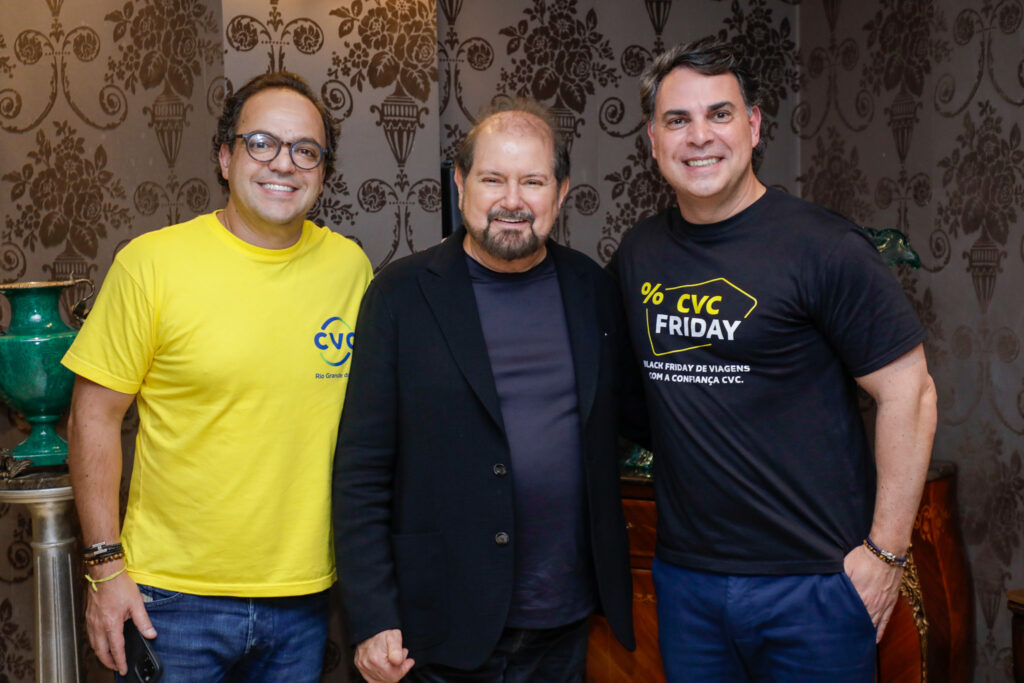 Convenção de Vendas 2024 da CVC será em Gramado (RS), anuncia CEO Fabio Godinho 1 Fabio Godinho Guilherme Paulus e Emerson Belan Convenção de Vendas 2024 da CVC será em Gramado (RS), anuncia CEO Fabio Godinho