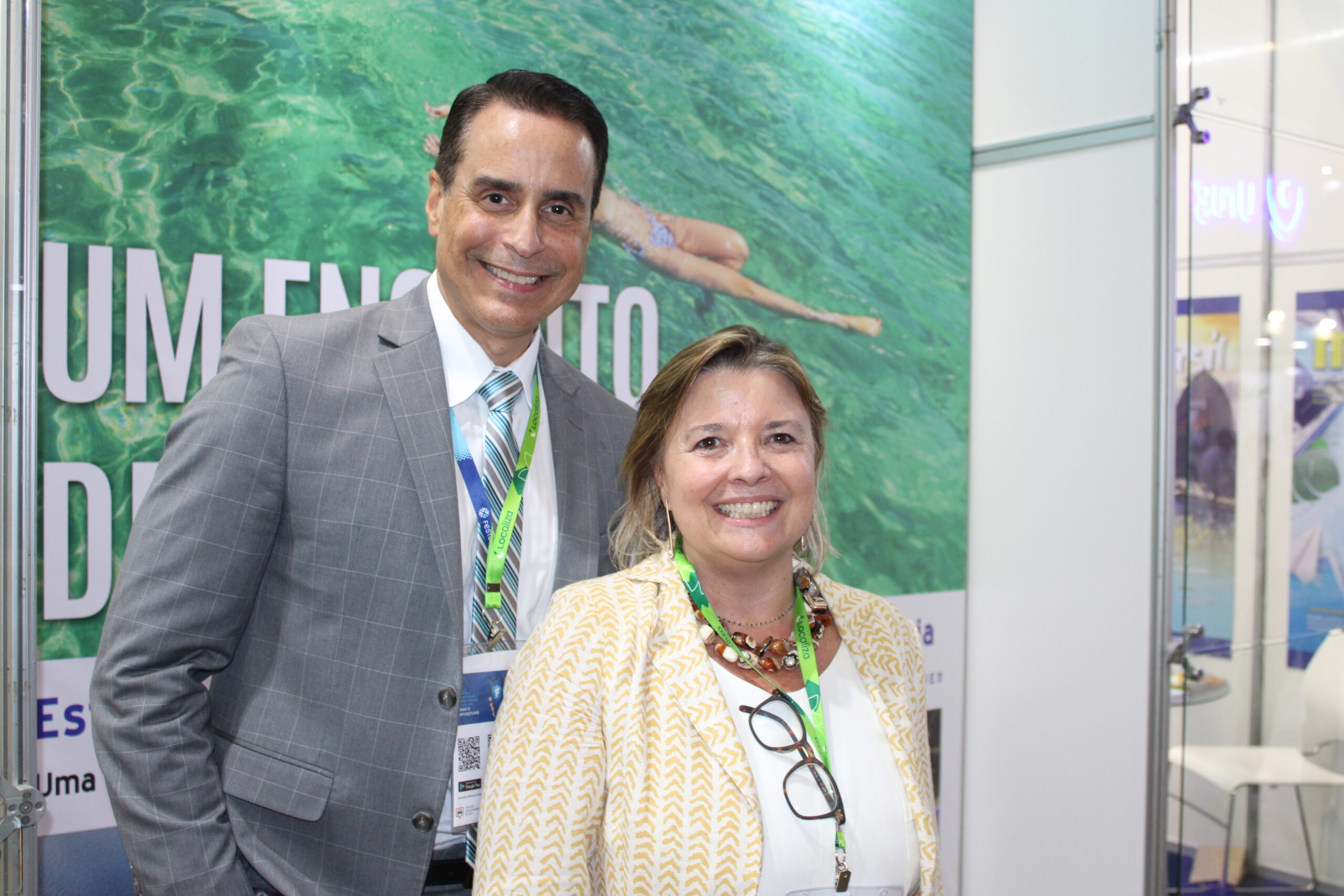 Frank Medina e Estela Farina, da NCL Frank Medina e Estela Farina, da NCL
