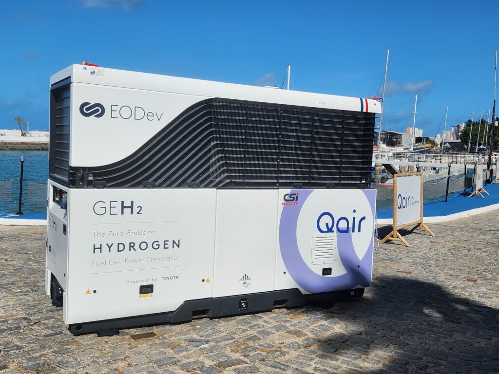 Gerador de hidrogênio pronto para uso em terra