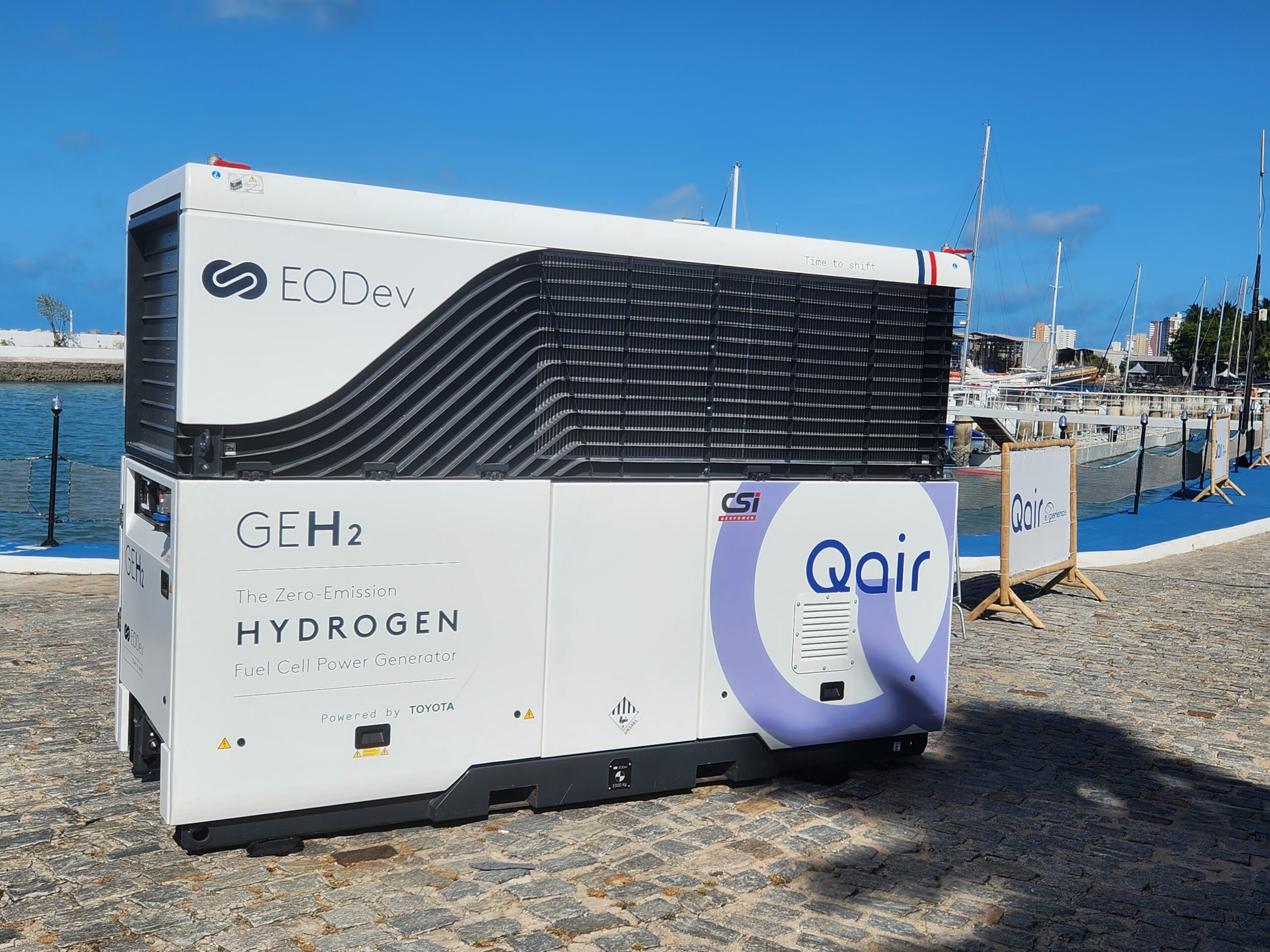 Gerador de hidrogênio pronto para uso em terra