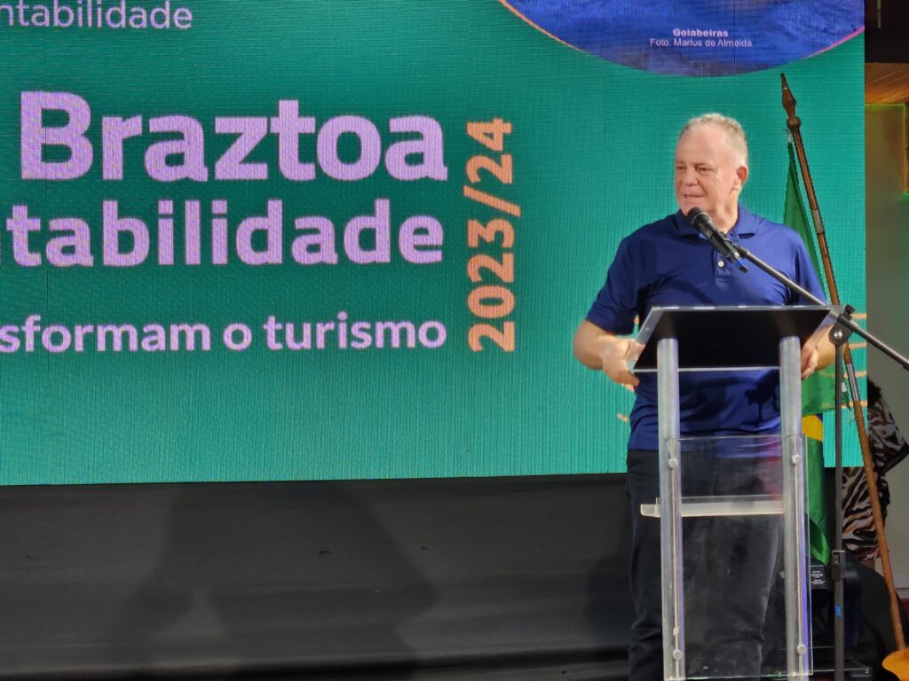 Governador do Estado do Espirito Santo Renato Casagrande 1 Prêmio Braztoa de Sustentabilidade 2023/2024 define os 10 vencedores; veja fotos