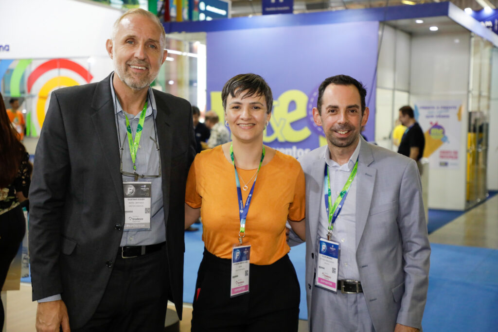 Gustavo Esusy, Carolina Ribeiro e Valdir Miranda, da Iberia