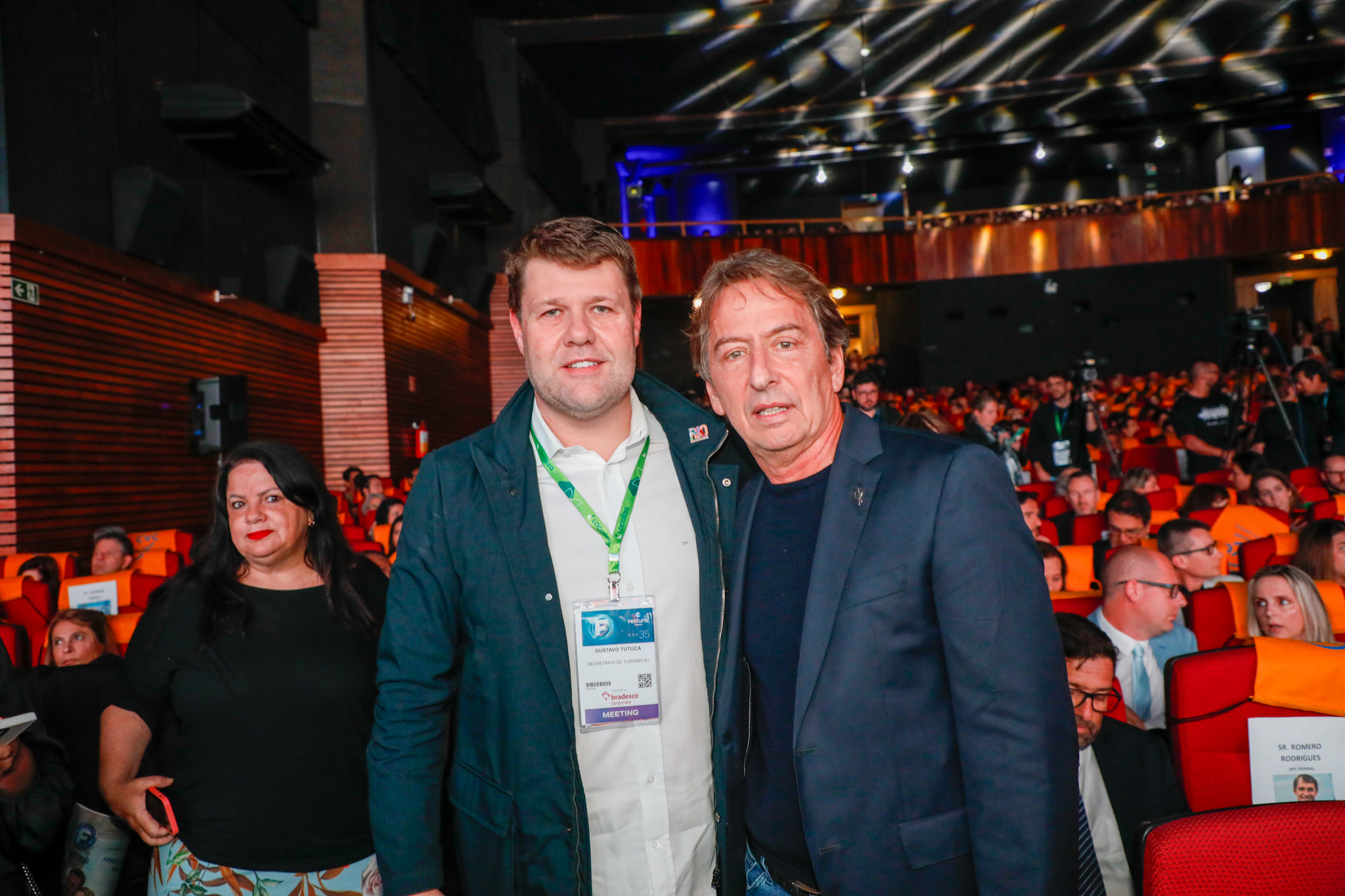 Gustavo Tutuca, secretário de Turismo do Rio de Janeiro, e Janick Daudet, do Club Med Gustavo Tutuca, secretário de Turismo do Rio de Janeiro, e Janick Daudet, do Club Med