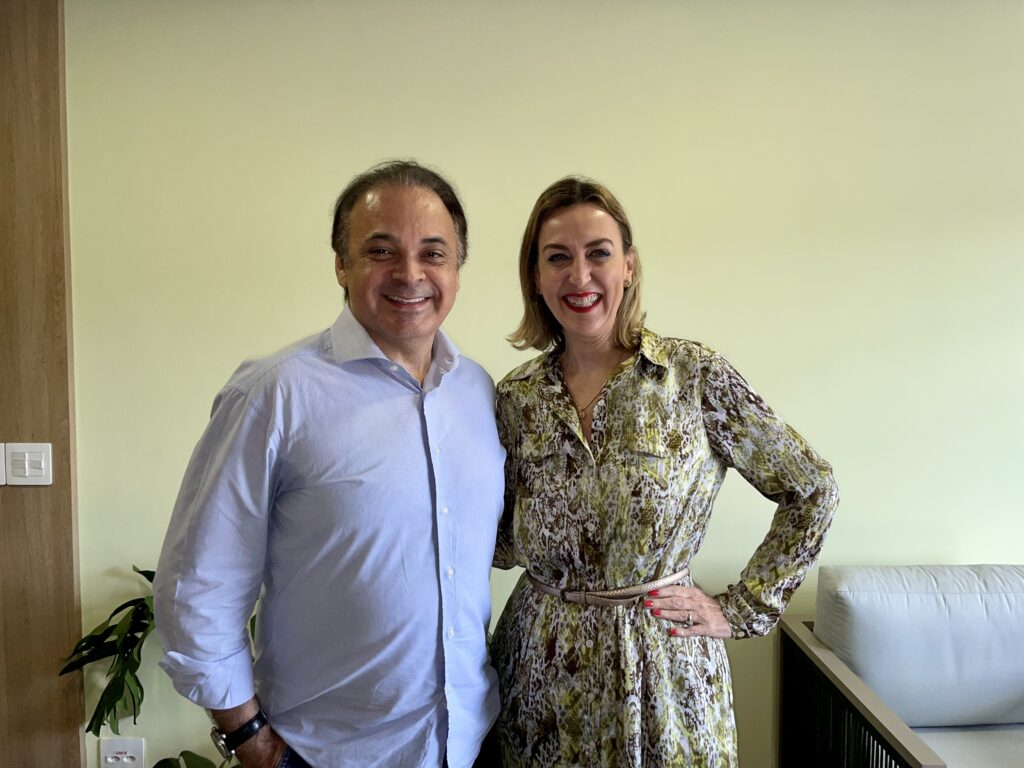 Roberto de Lucena e Luciane Leite, da secretaria de Turismo de São Paulo