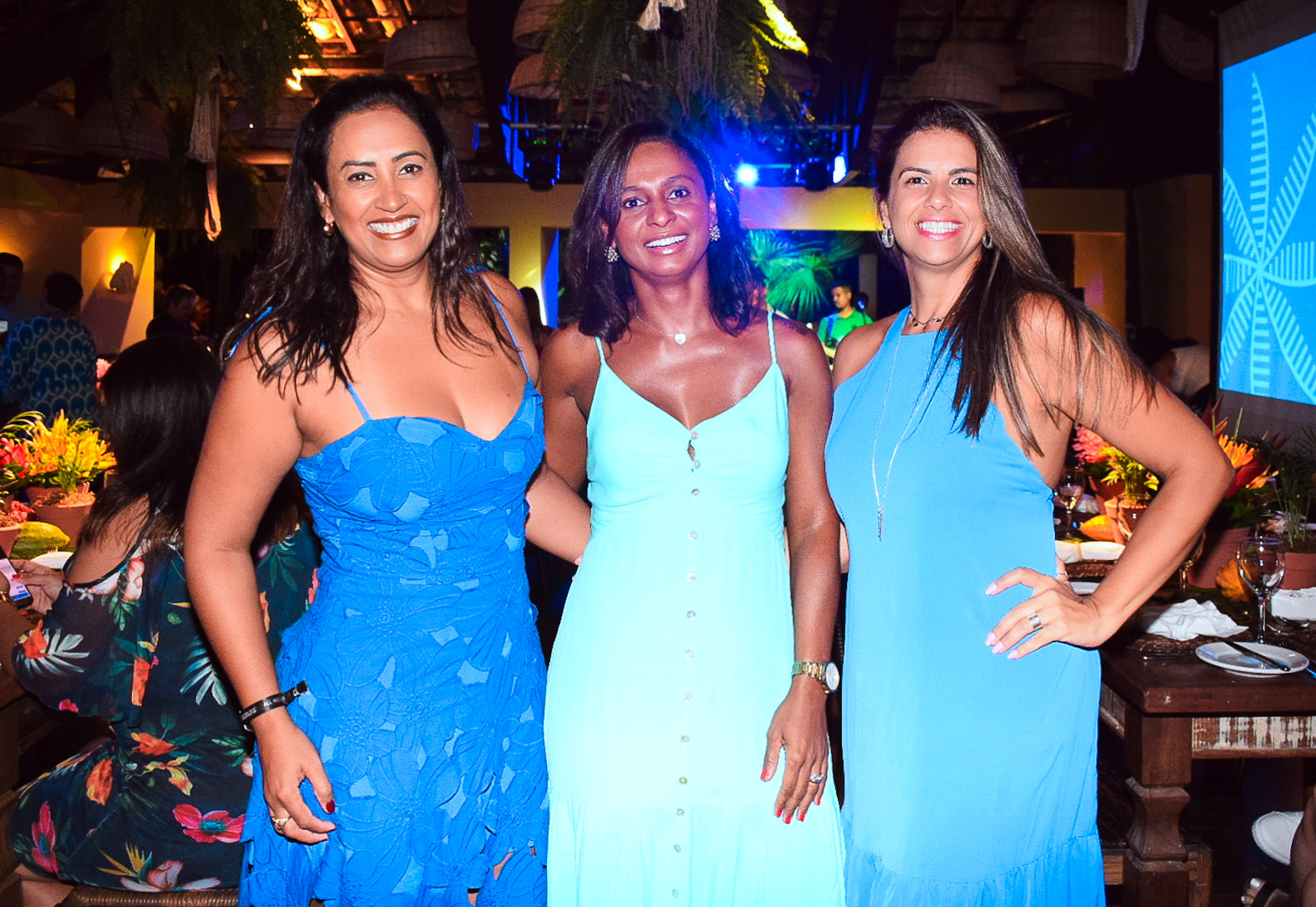 Cristiane Paixão, Ana Paula Souza e Chrystiane Braga, da Azul Viagens Cristiane Paixão, Ana Paula Souza e Chrystiane Braga, da Azul Viagens