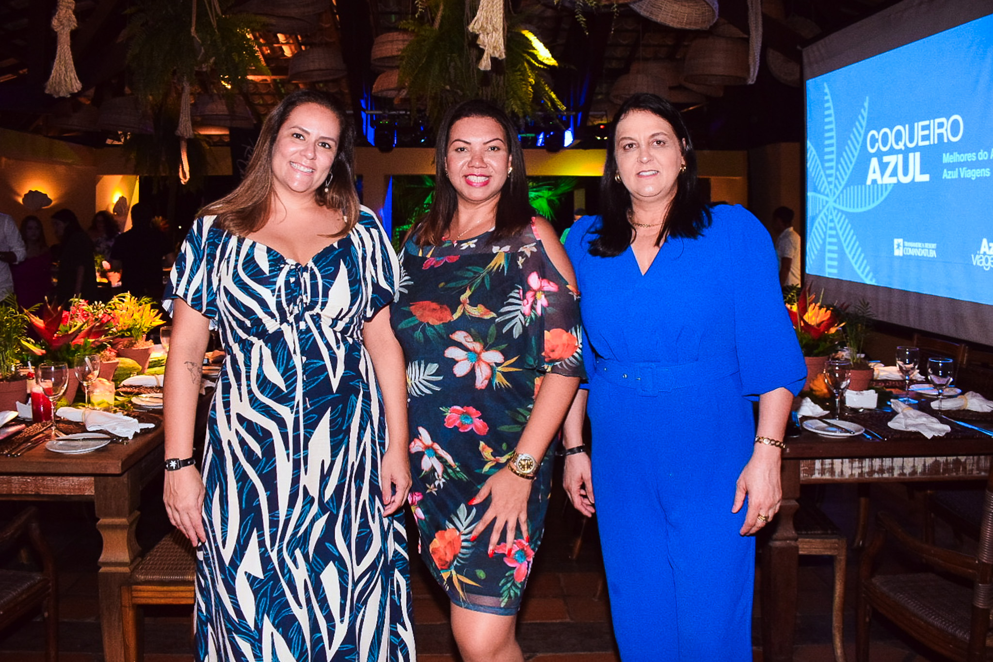 Amanda Rodrigues, Danielle Cavalcante e Meire Braga durante a festa de premiação Coqueiro Azul Amanda Rodrigues, Danielle Cavalcante e Meire Braga durante a festa de premiação Coqueiro Azul