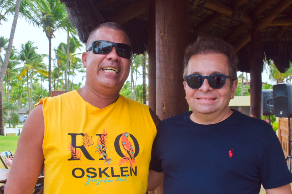 Lucio Antonio dos Santos, da Azul Viagens e Cristiano Calil Bianchi, da Calil Turismo Lucio Antonio dos Santos, da Azul Viagens e Cristiano Calil Bianchi, da Calil Turismo
