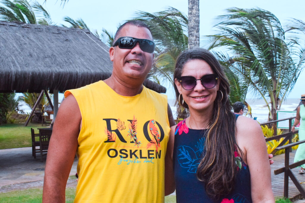 Lucio Antonio dos Santos, da Azul Viagens e Genovesia Leal, da Mundos e Rumos Lucio Antonio dos Santos, da Azul Viagens e Genovesia Leal, da Mundos e Rumos