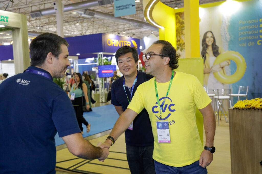 Ignacio Palacios, da MSC, e Fabio Godinho, CEO da CVC Corp