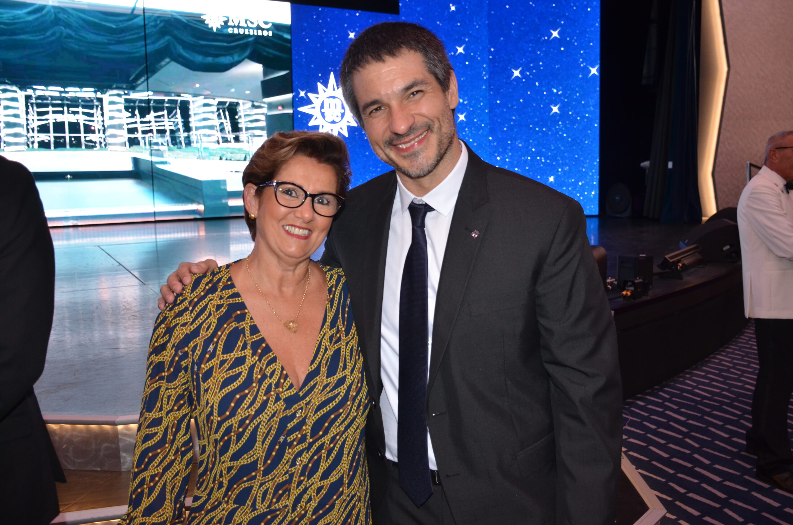 Ines Bellini, da Mendes Tur e Ignacio Palacios, da MSC