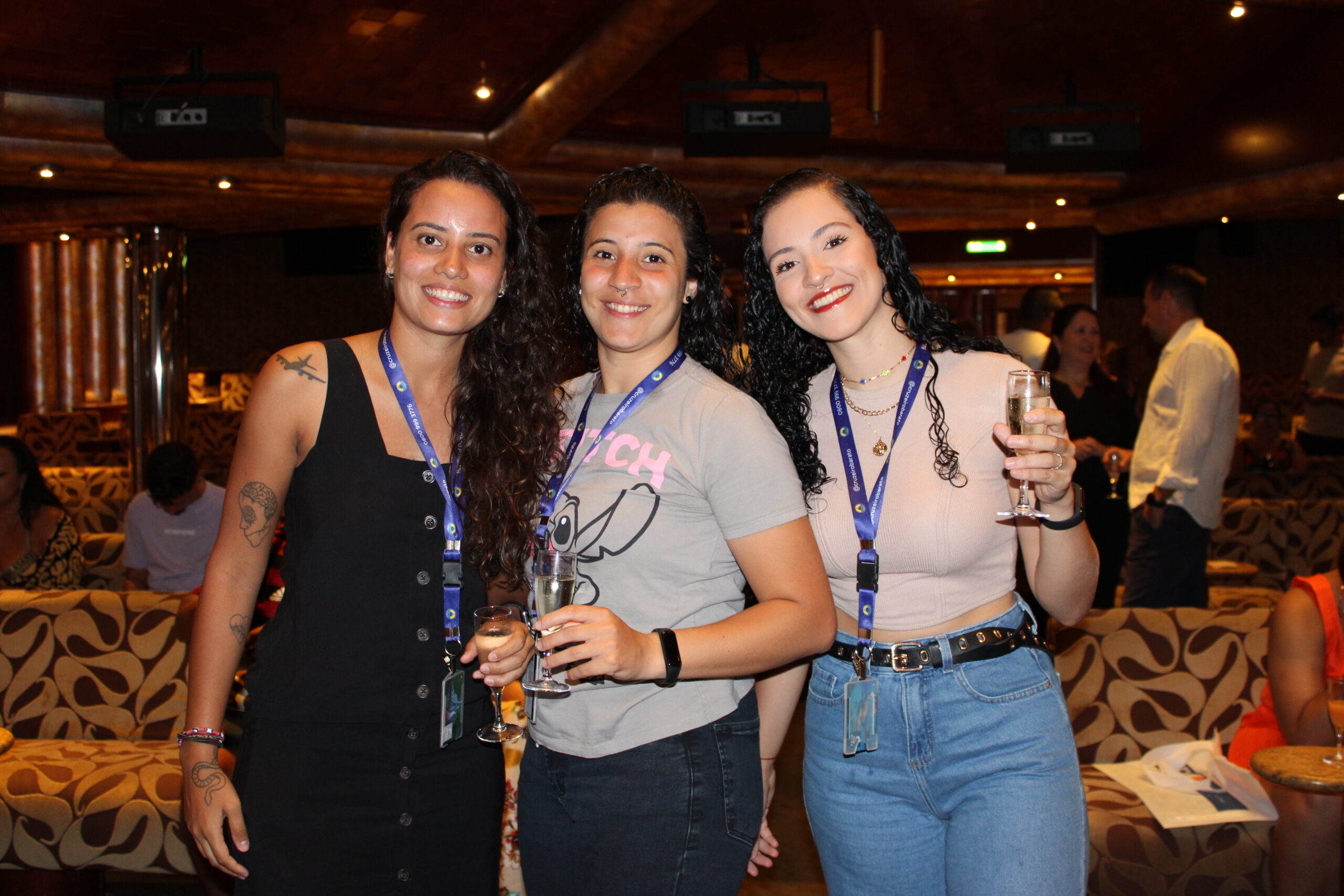 Júlia Lima, Gabriele Melo e Nayara Milagre, da Best Cruzeiros