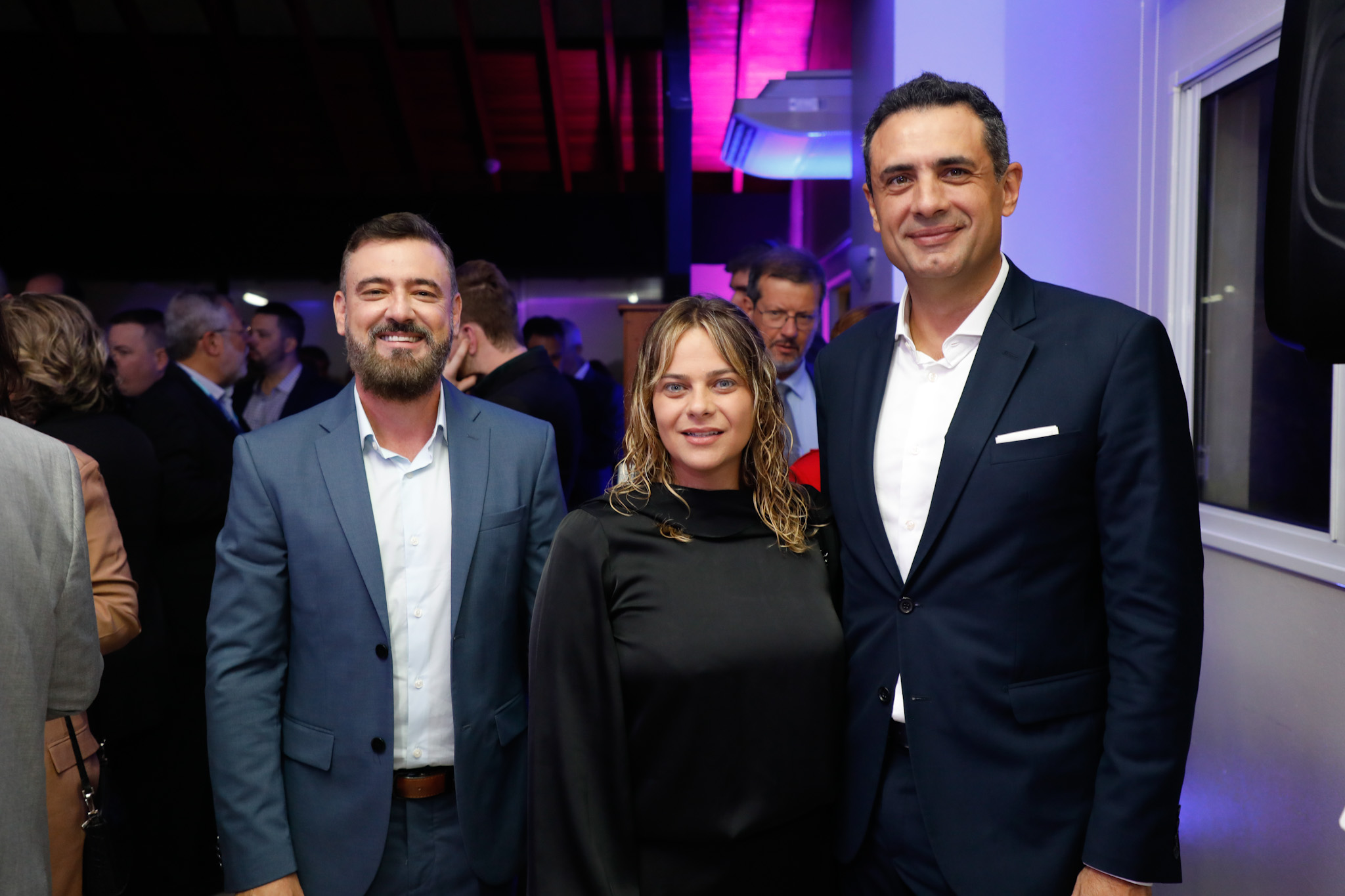 Leônidas de Oliveira, secretário de Turismo de Minas Gerais, Bárbara Botega, do Governo de Minas Gerais, e Carlos Antunes, da TAP Leônidas de Oliveira, secretário de Turismo de Minas Gerais, Bárbara Botega, do Governo de Minas Gerais, e Carlos Antunes, da TAP