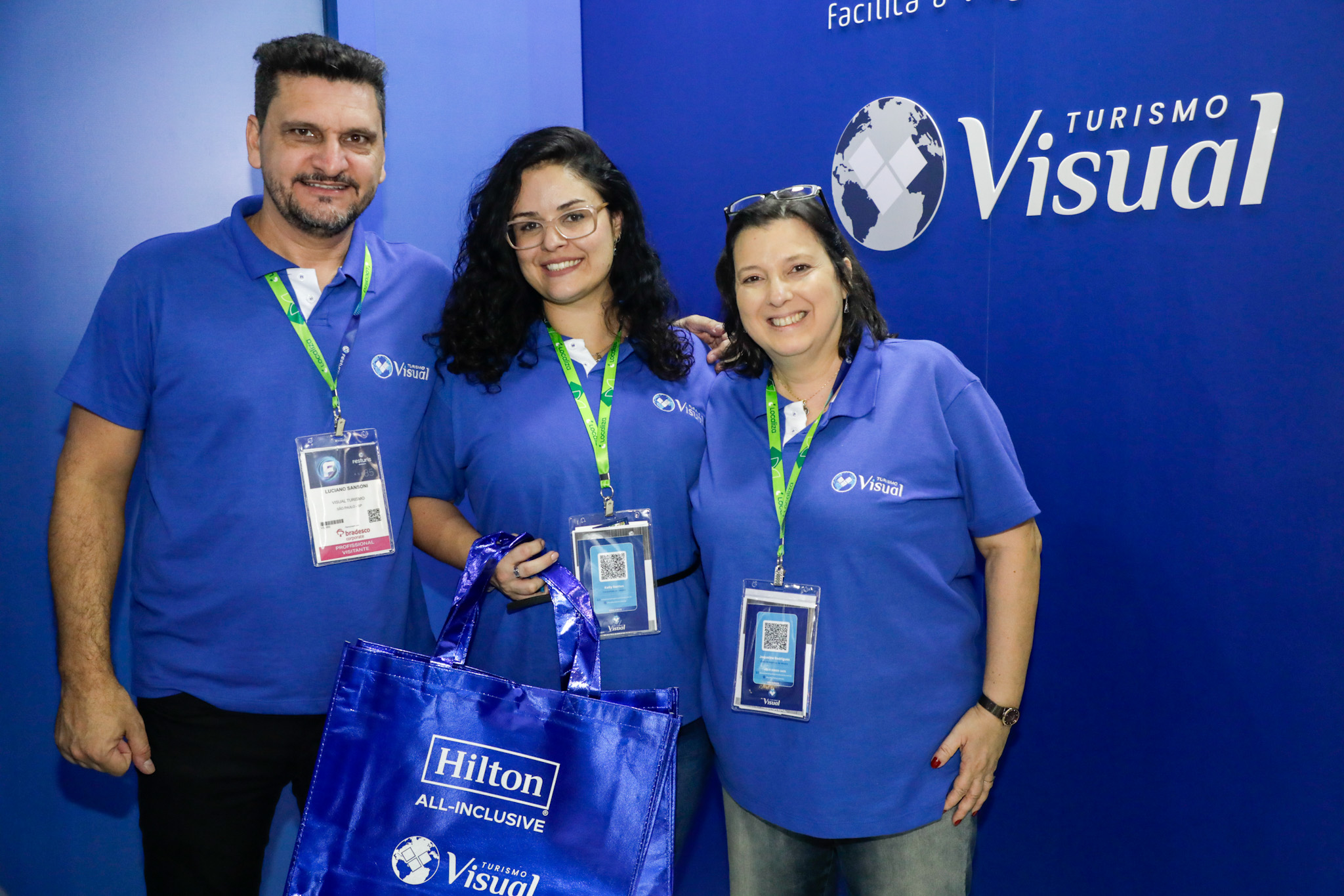 Luciano Sansoni, Kelly Santos e Jaqueline Rodrigues, da Visual Turismo Luciano Sansoni, Kelly Santos e Jaqueline Rodrigues, da Visual Turismo