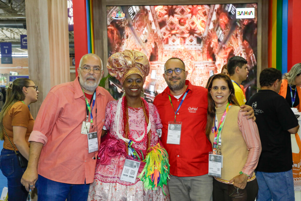 Luis Castro, Marly Trindade, Tiago Santos e Fani Medeiros, da Setur-BA