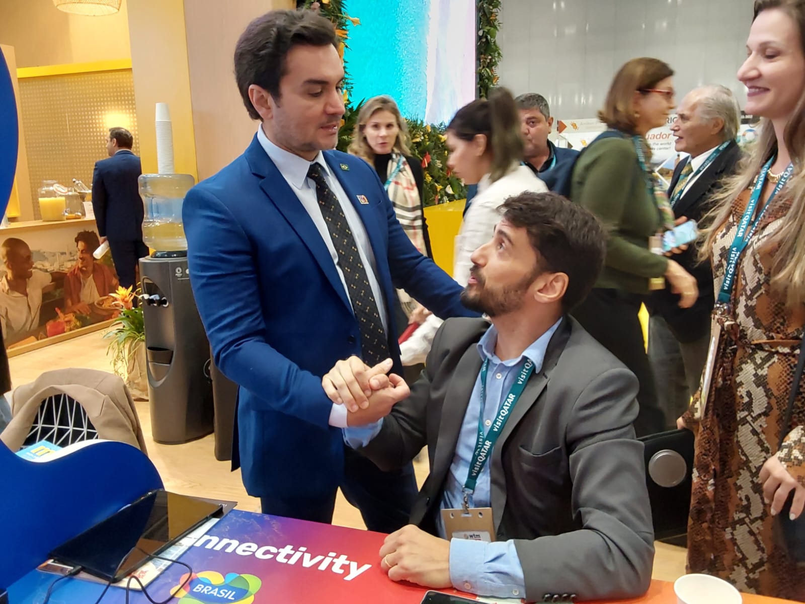 MInistro Celso Sabino com Bruno Wendling, presidente da Fundtur-MS