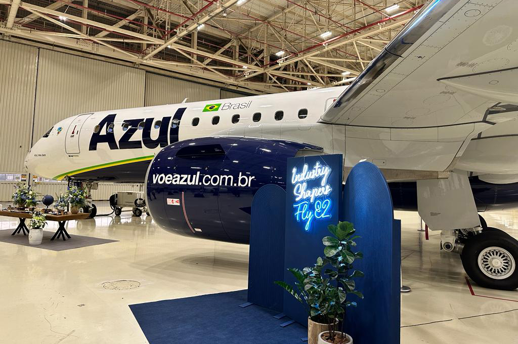 Azul recebe mais um Embraer E2 para sua frota 1 Novo Embraer E2 da Azul Azul recebe mais um Embraer E2 para sua frota