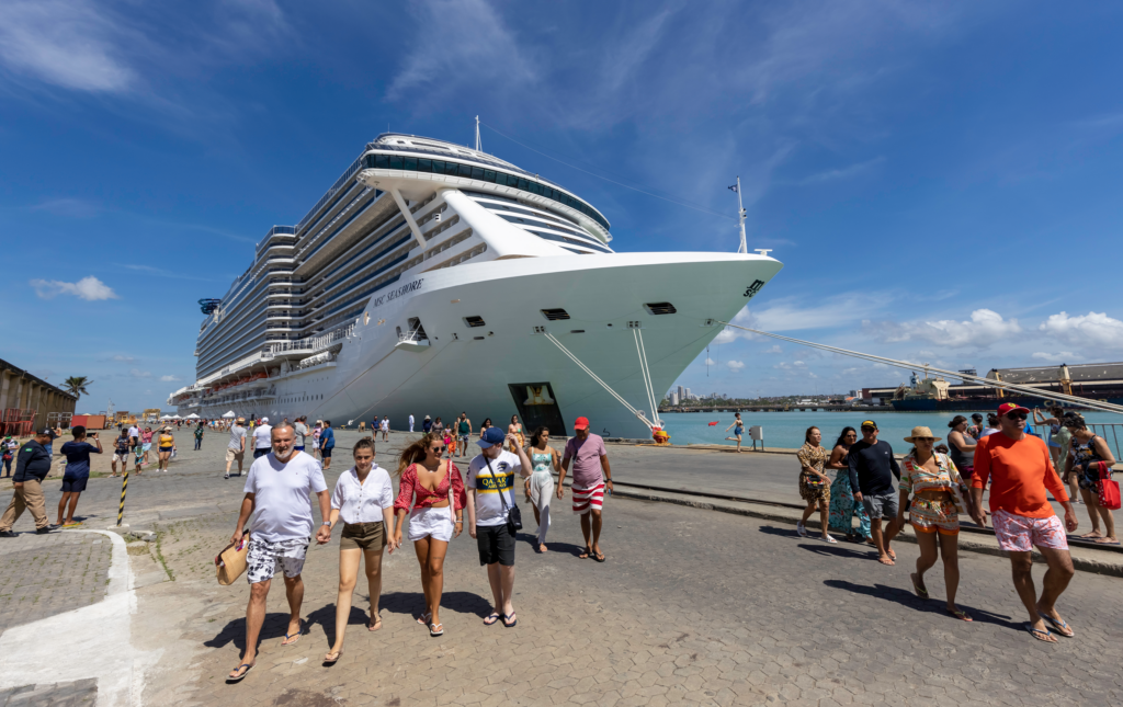 Porto cruzeiros alagoas divulgacao Alagoas recebe o MSC Grandiosa, maior navio da temporada, neste sábado (18)