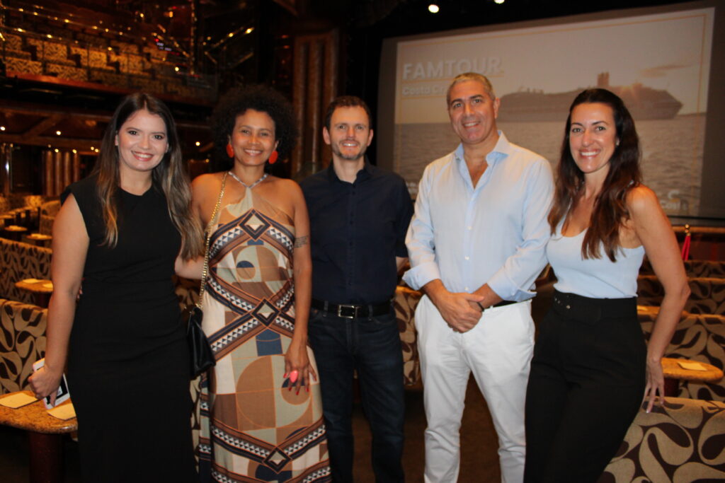 Priscila Torreão, Dorivania Moraes, Ruy Ribeiro, Dario Rustico e Marina Moreira, da Costa