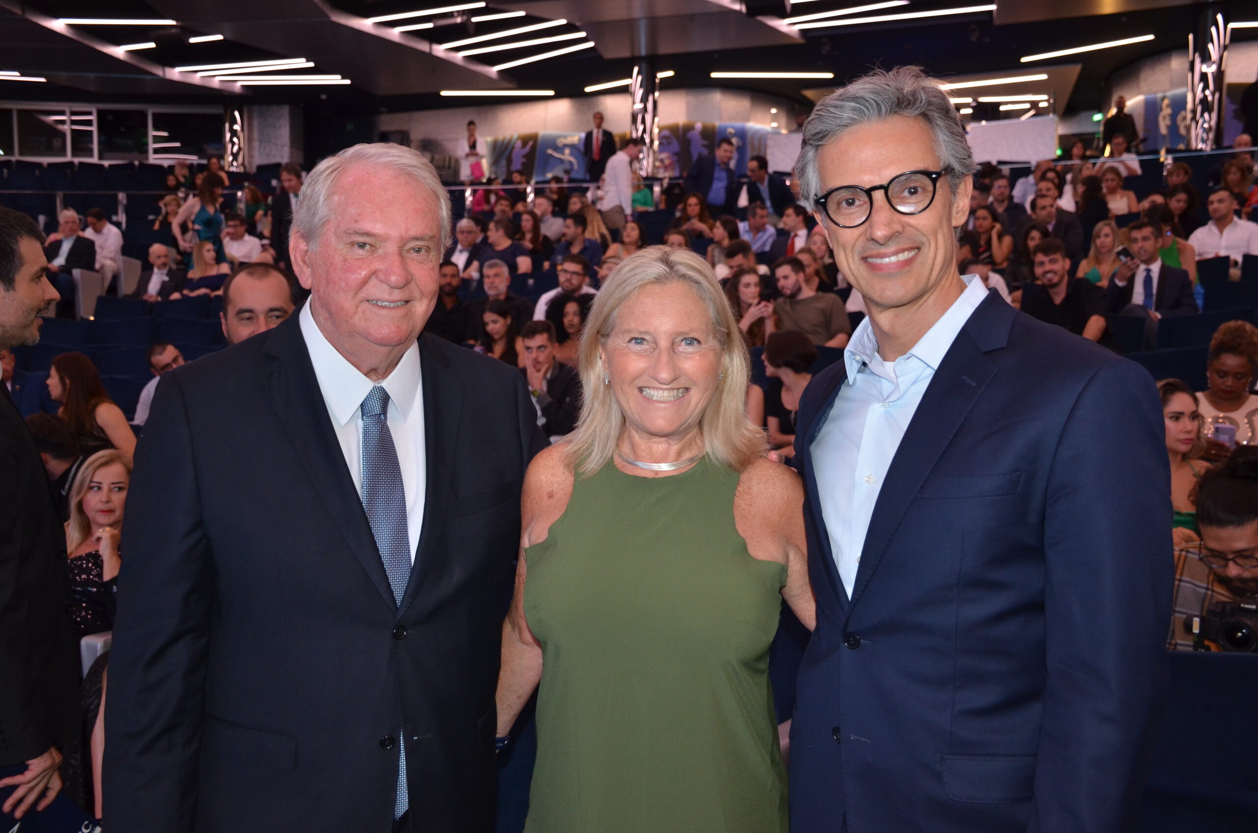 Roy Taylor e Rosa Masgrau, do M&E junto com o Marco Ferraz, da Clia Brasil
