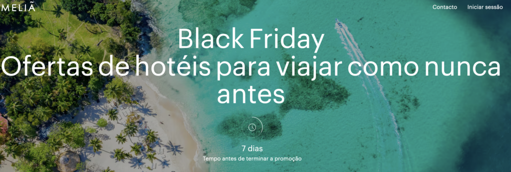 Screenshot 2023 11 20 at 12.06.33 Meliá oferece descontos de até 50% na Black Friday para vários destinos do mundo