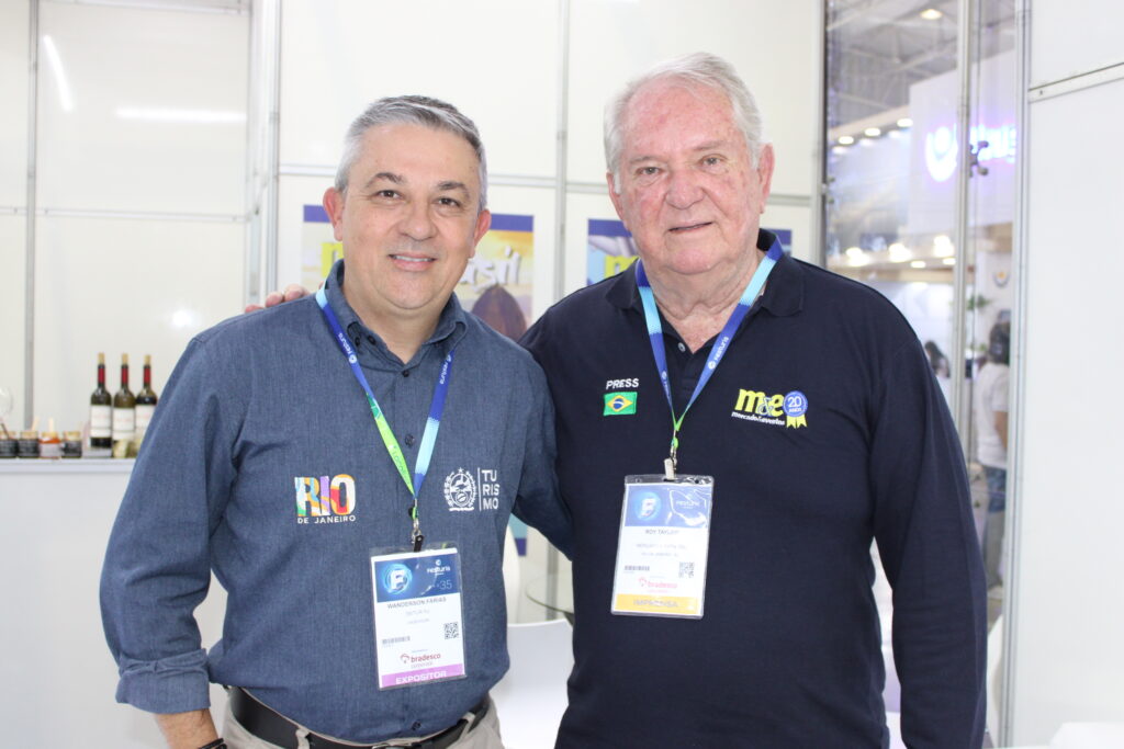 Wanderson Farias, da Setur-RJ, e Roy Taylor, do M&E