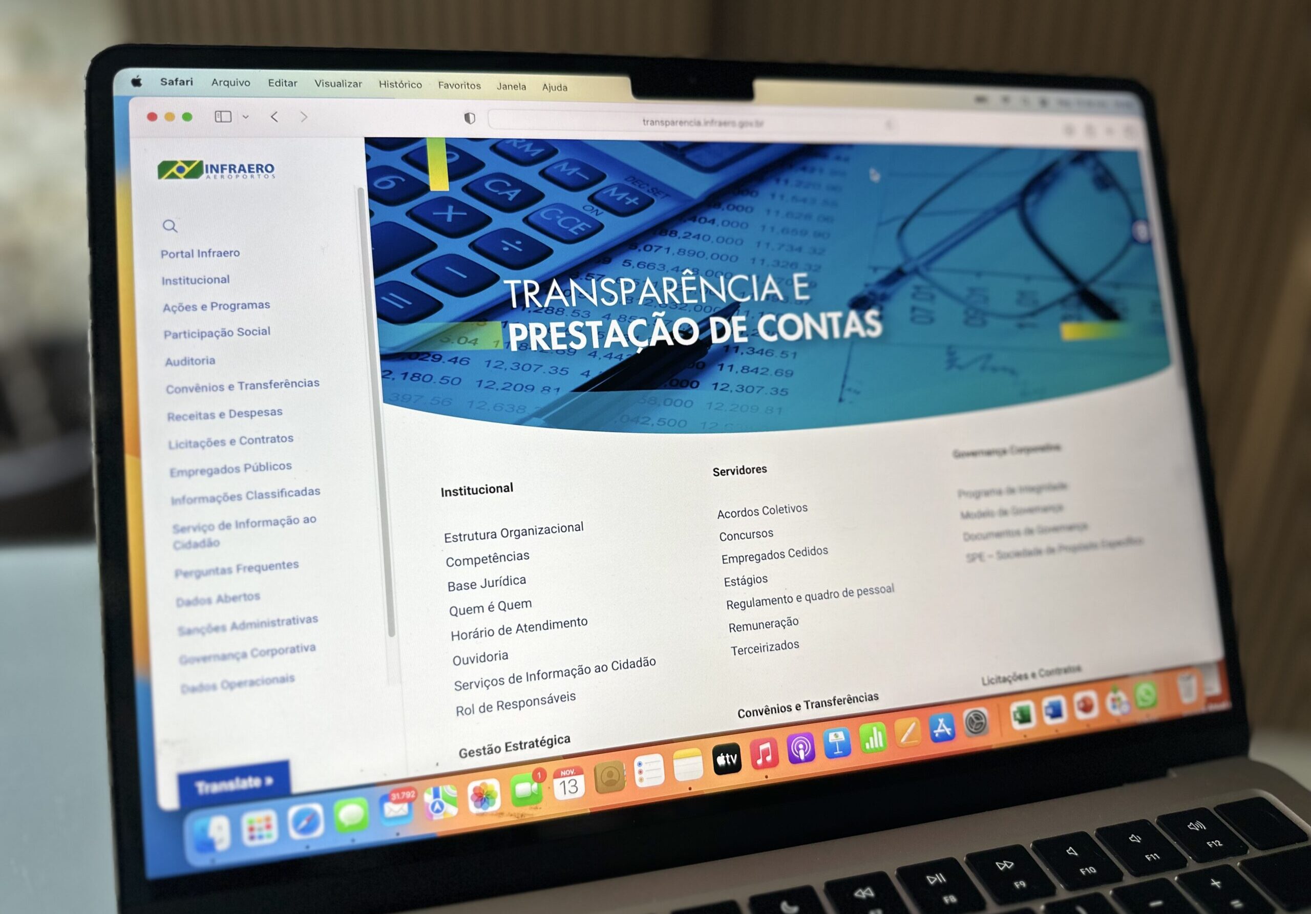 Portal da Infraero está entre os três mais transparentes do Brasil, diz levantamento Portal da Infraero está entre os três mais transparentes do Brasil, diz levantamento